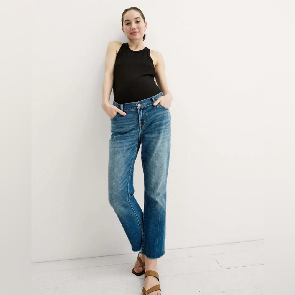 Hatch Crop Maternity Jean